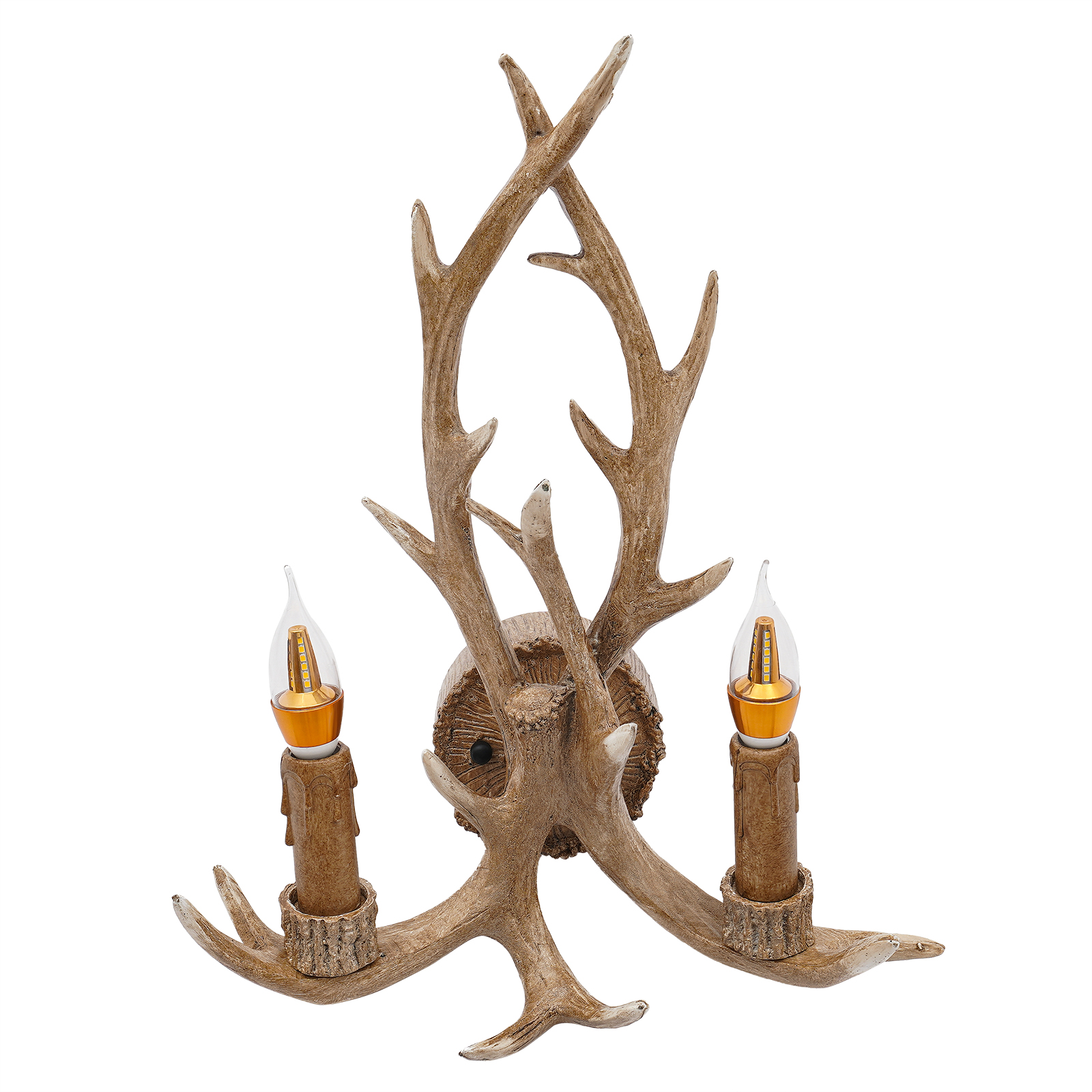 Antler wall sconce, Wall sconce with antlers, Wall sconce with deer antlers, Illumination area: 3-5m², 38*50cm, Brown Antler wall sconce, Wall sconce with antlers, Wall sconce with deer antlers, Illumination area: 3-5m², 38*50cm, Brown
