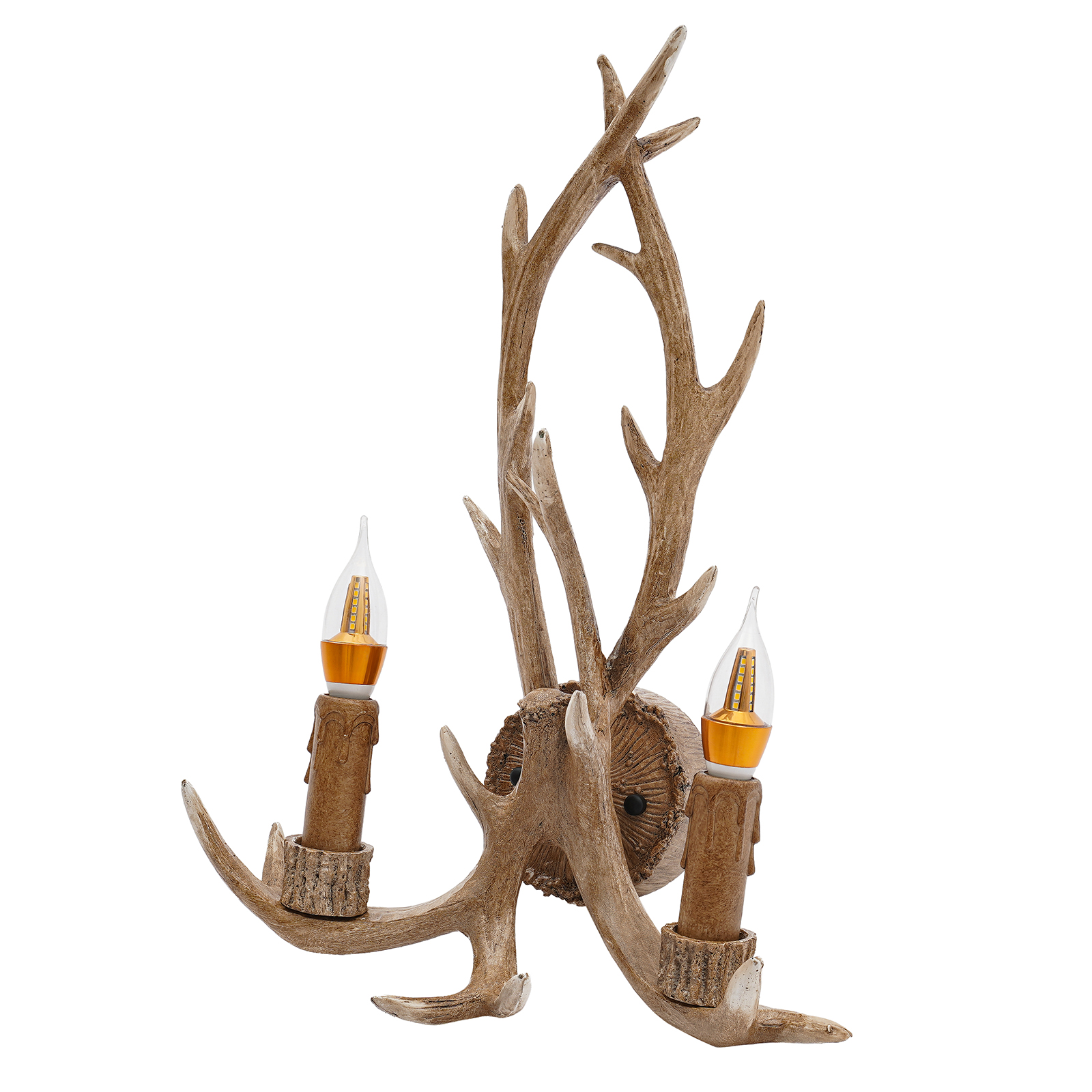 Antler wall sconce, Wall sconce with antlers, Wall sconce with deer antlers, Illumination area: 3-5m², 38*50cm, Brown Antler wall sconce, Wall sconce with antlers, Wall sconce with deer antlers, Illumination area: 3-5m², 38*50cm, Brown