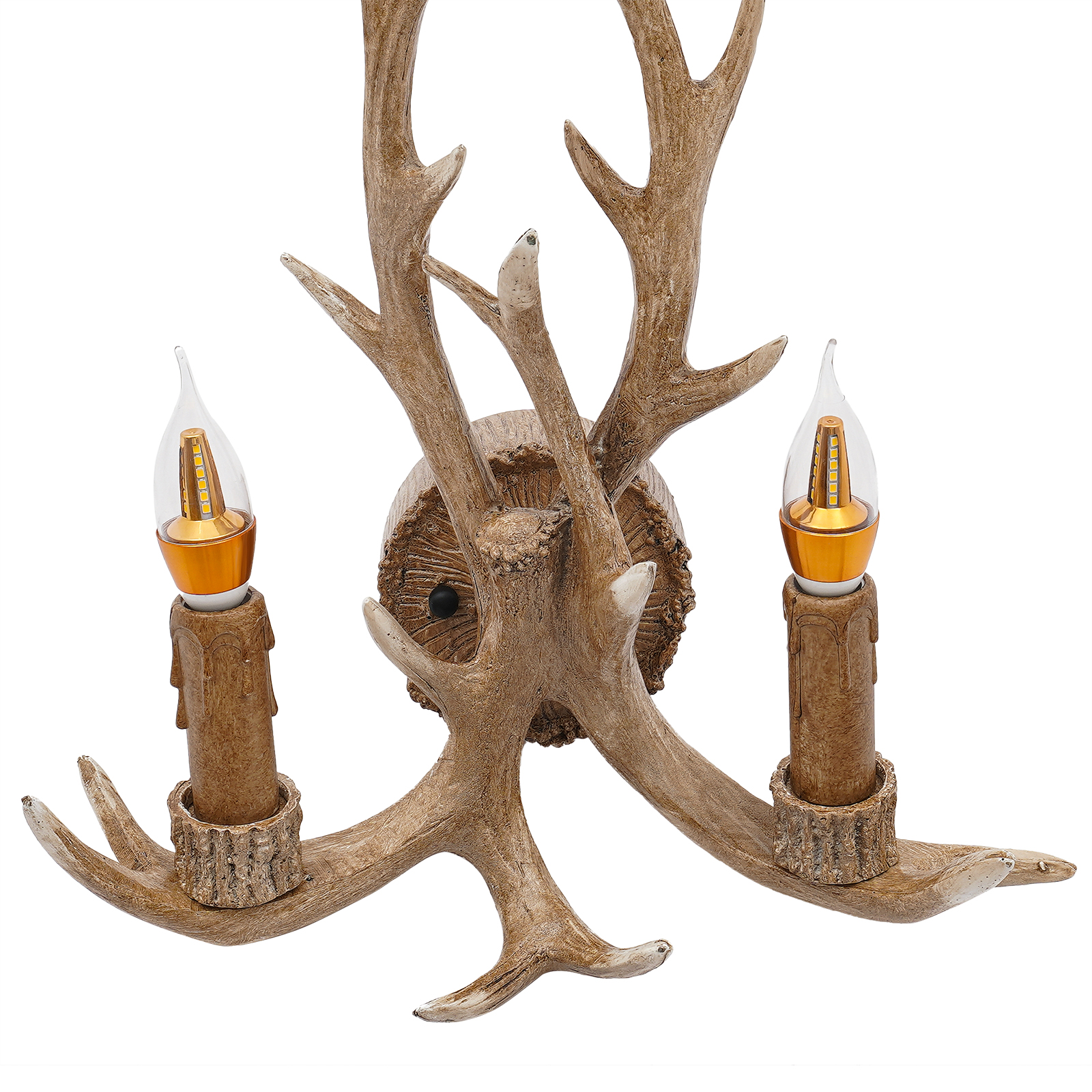 Antler wall sconce, Wall sconce with antlers, Wall sconce with deer antlers, Illumination area: 3-5m², 38*50cm, Brown Antler wall sconce, Wall sconce with antlers, Wall sconce with deer antlers, Illumination area: 3-5m², 38*50cm, Brown