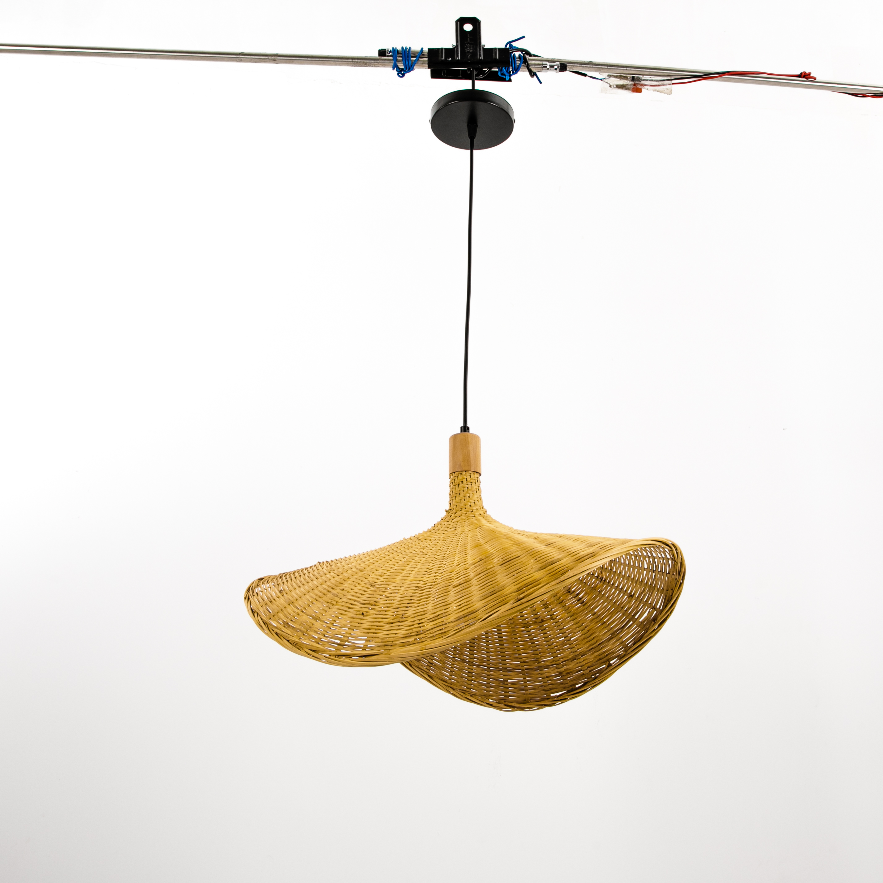Pendant Light, Woven Hanging Light Fixtures, Ceiling Lamp for Dining Room Kitchen Entryway