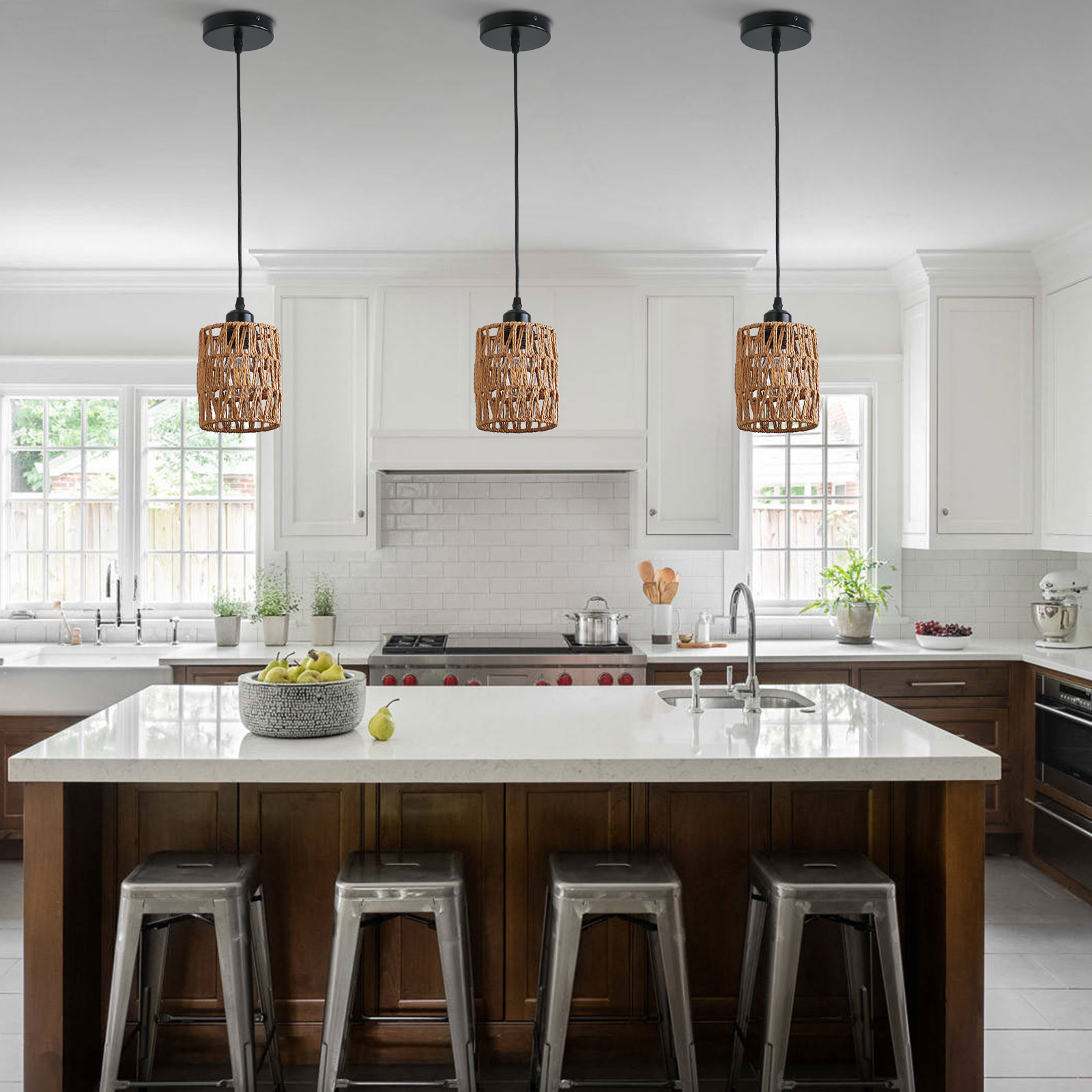 Dining Room Chandeliers, Ceiling Lamps, Woven Pendant Lamps, Adjustable Height: 0-134.62cm, 220V, 60W Dining Room Chandeliers, Ceiling Lamps, Woven Pendant Lamps, Adjustable Height: 0-134.62cm, 220V, 60W