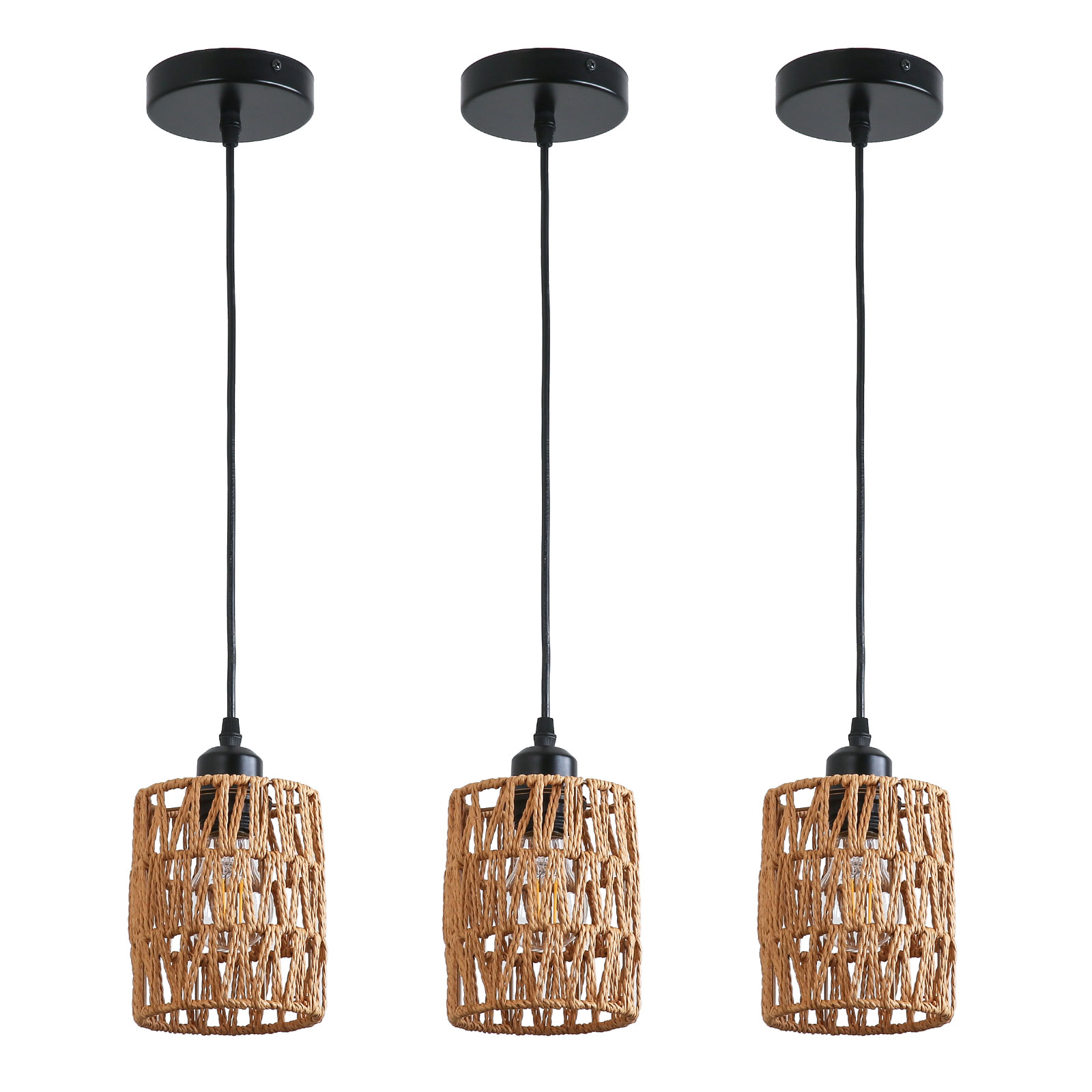Dining Room Chandeliers, Ceiling Lamps, Woven Pendant Lamps, Adjustable Height: 0-134.62cm, 220V, 60W Dining Room Chandeliers, Ceiling Lamps, Woven Pendant Lamps, Adjustable Height: 0-134.62cm, 220V, 60W