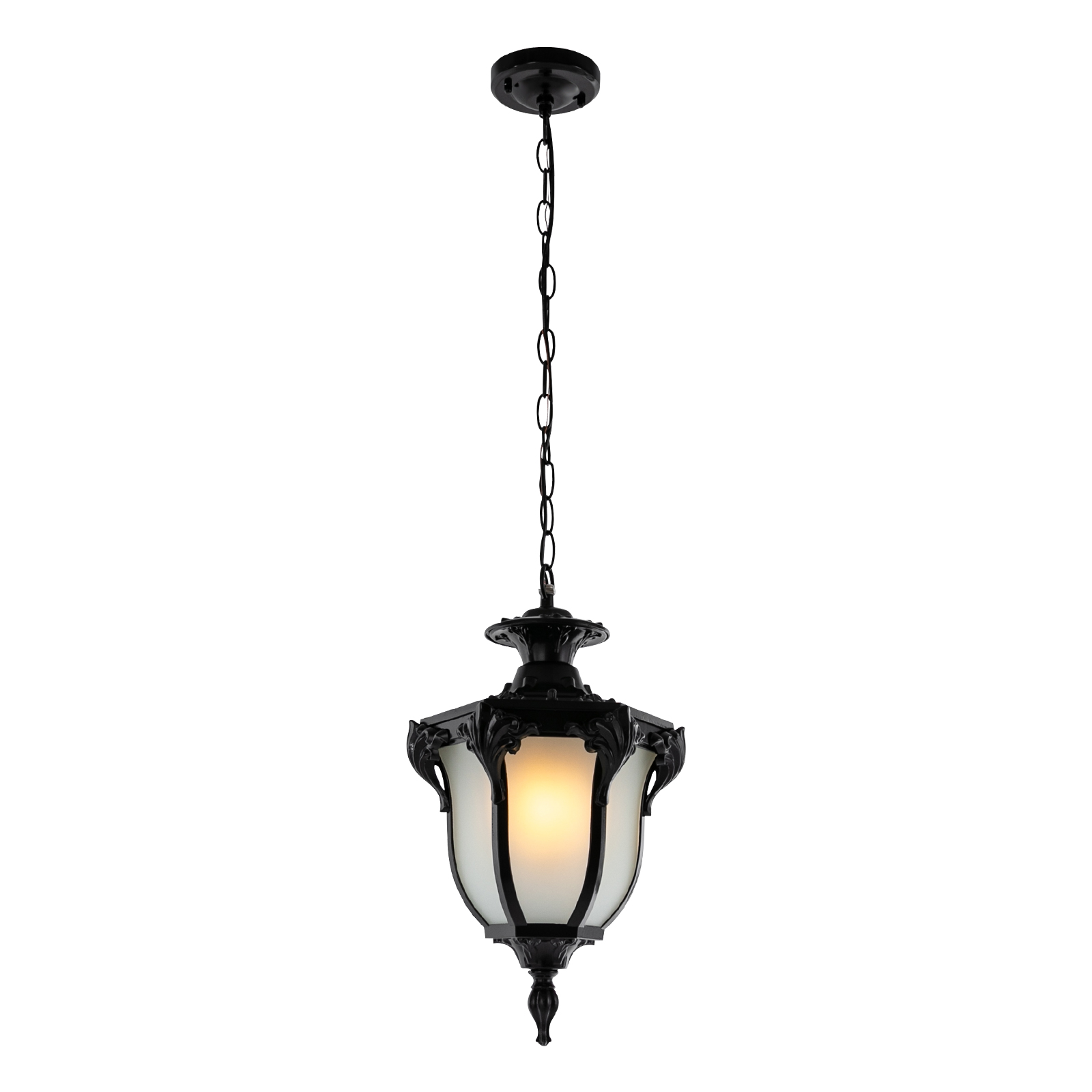 Porch pendant light, Outdoor chandelier, Pendant lights, Total height: 93cm, Black