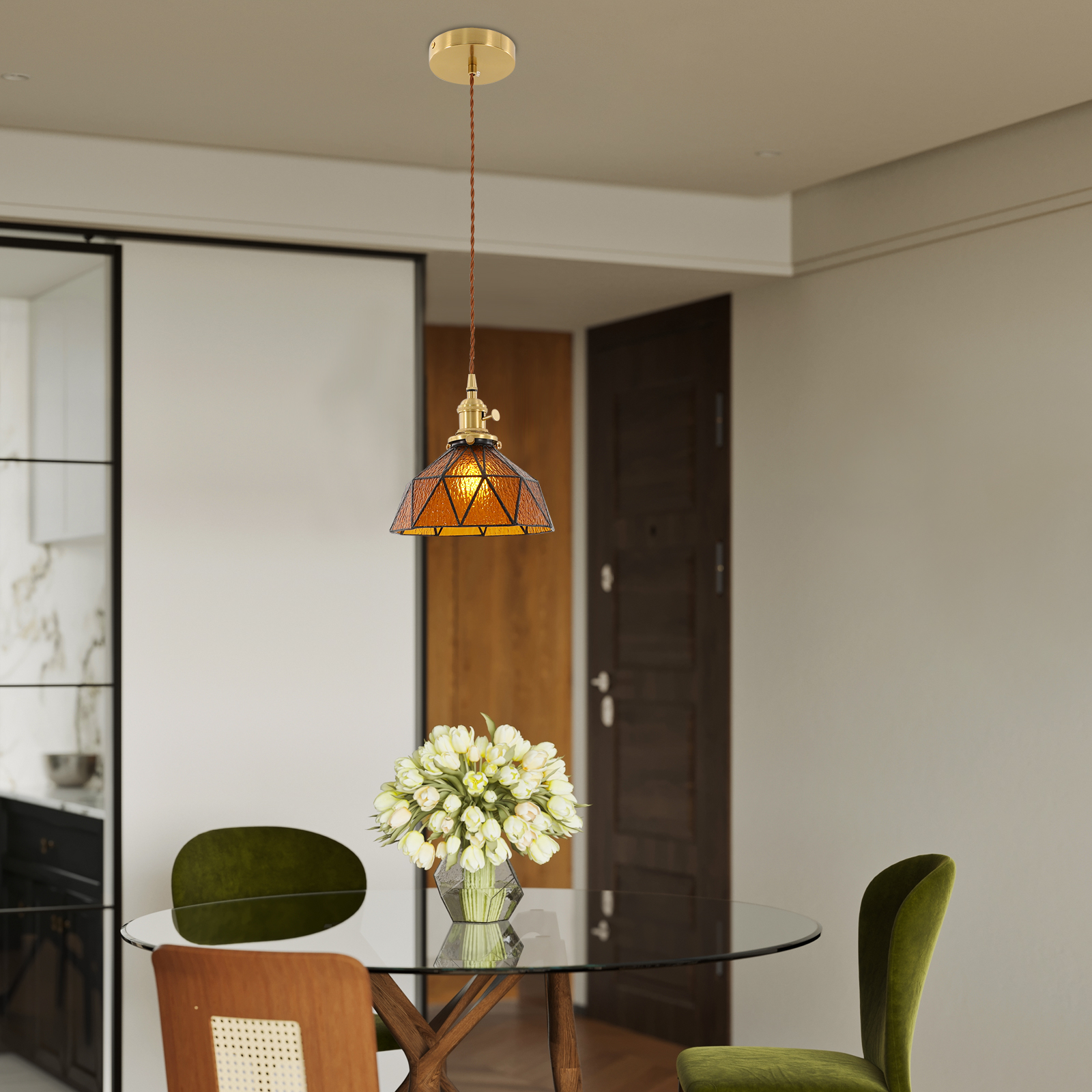 Chandelier, table chandelier, living room chandelier, Chandelier ceilings, kitchens, hallways, Amber