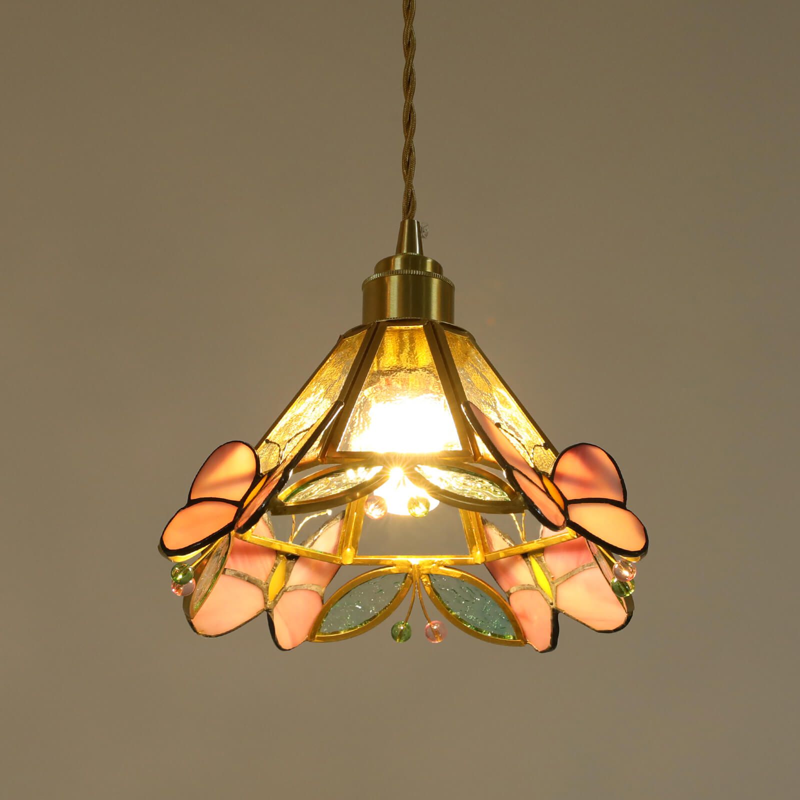 Glass Modern Pendant Light, Butterfly Shaped Pendant Light, Ceiling-mounted Light, Semi Flush Mount, for the bedroom, girls' room Glass Modern Pendant Light, Butterfly Shaped Pendant Light, Ceiling-mounted Light, Semi Flush Mount, for the bedroom, girls' room
