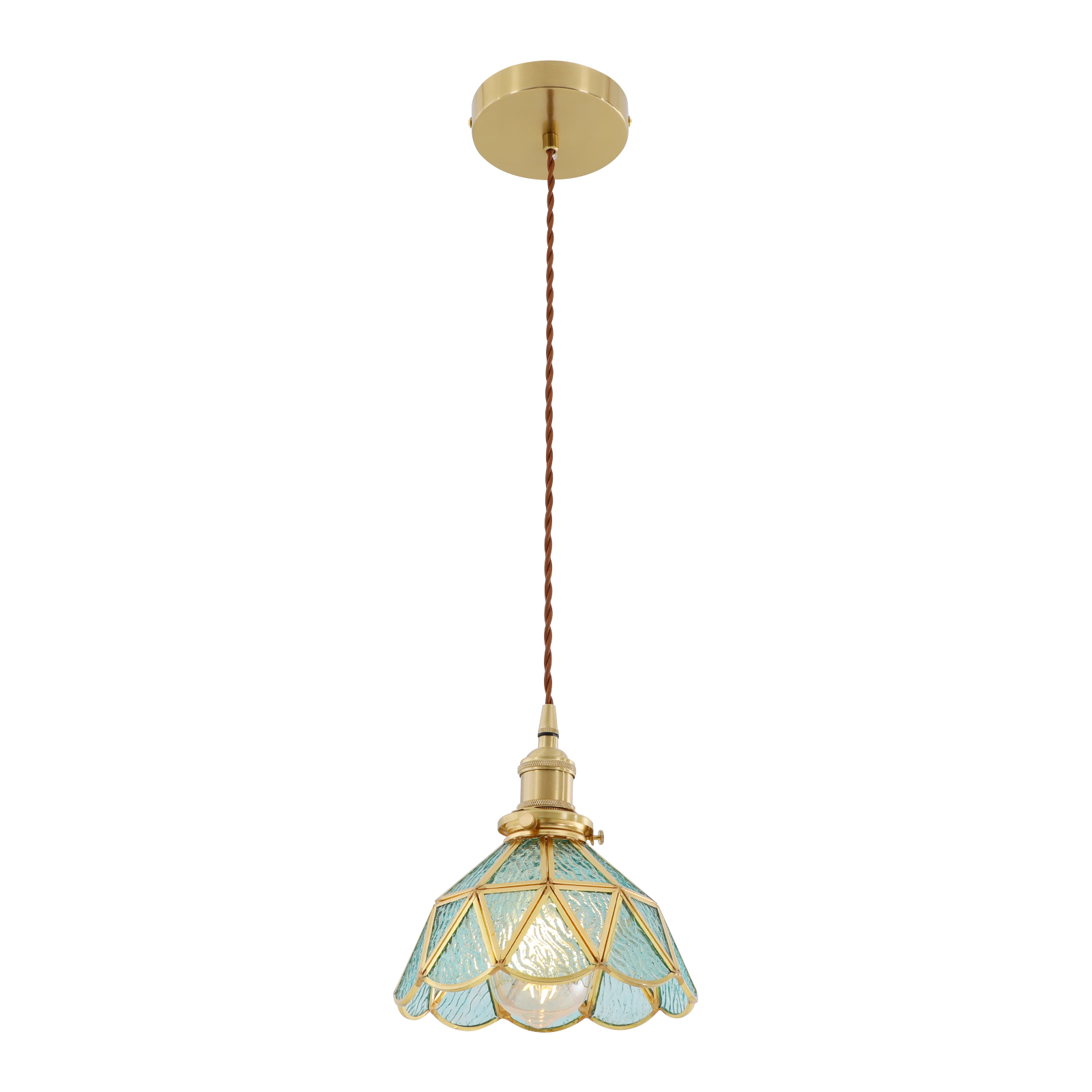 Modern Pendant Light Ceiling Light Height Adjustable Pendant Light Suitable for a Dining Room Kitchen Islands Kitchen Corridor E27 Lake Blue