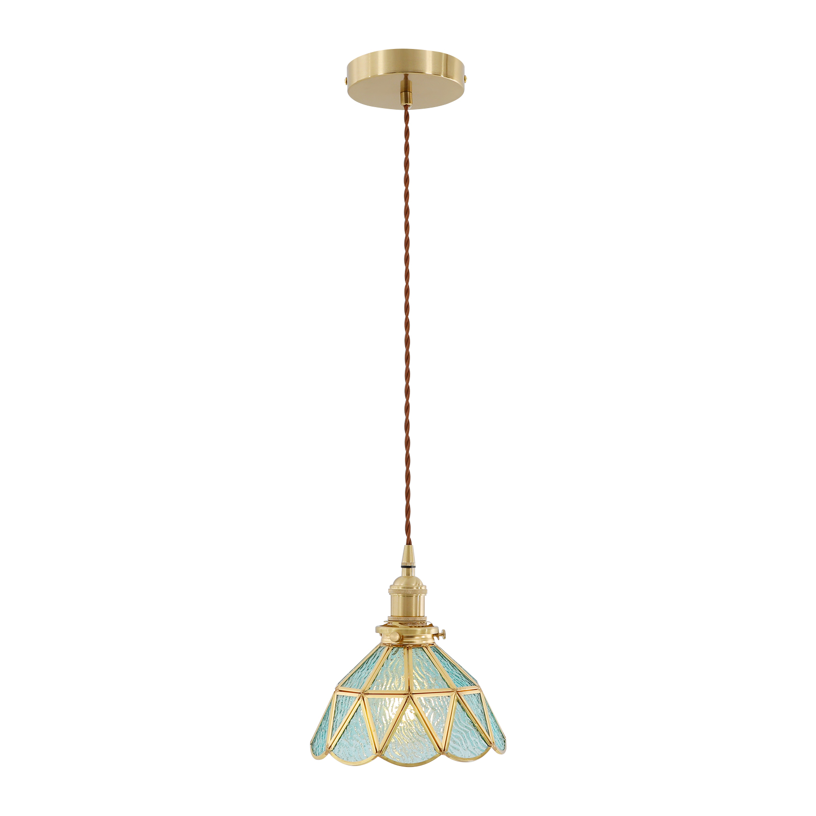 Modern Pendant Light Ceiling Light Height Adjustable Pendant Light Suitable for a Dining Room Kitchen Islands Kitchen Corridor E27 Lake Blue