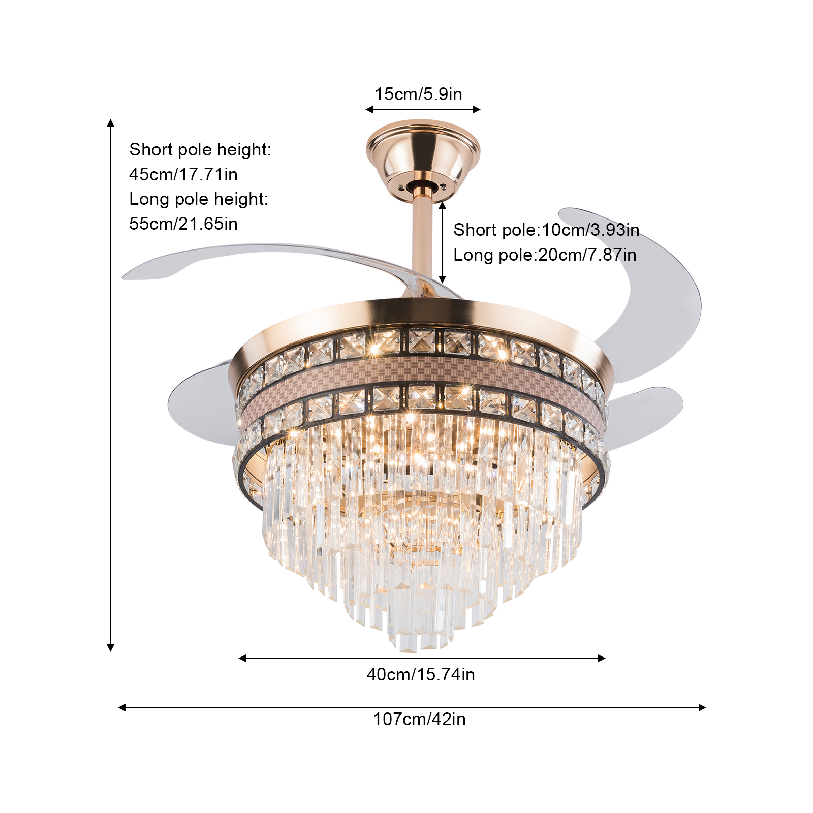 Modern Ceiling Fan Light, 42 Inch Ceiling Fan Light, Ceiling Fan Light With Remote Control Modern Ceiling Fan Light, 42 Inch Ceiling Fan Light, Ceiling Fan Light With Remote Control