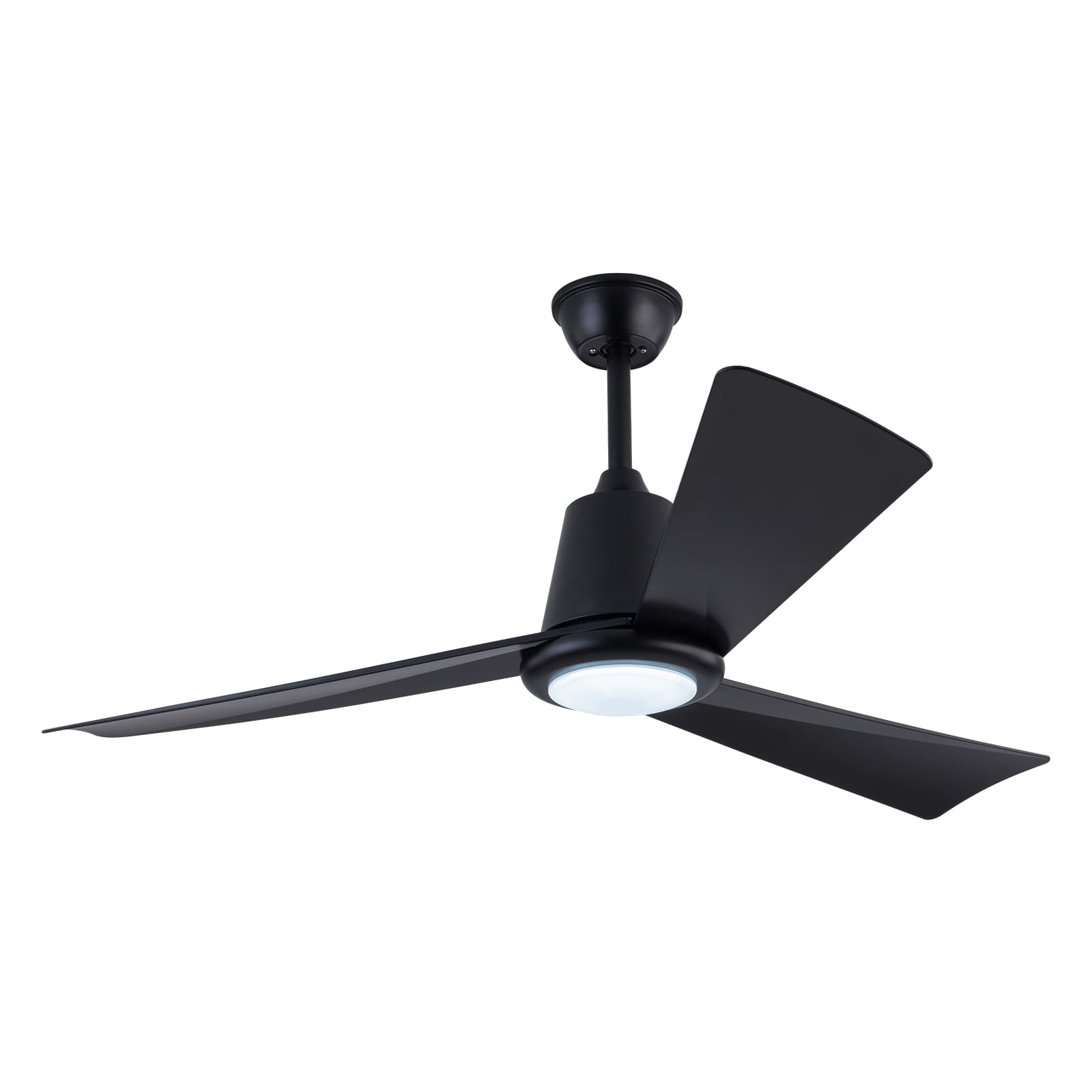 Modern 42 inch ceiling fan light with remote control, Two-way ceiling fan light, Three colour temperatures (black)