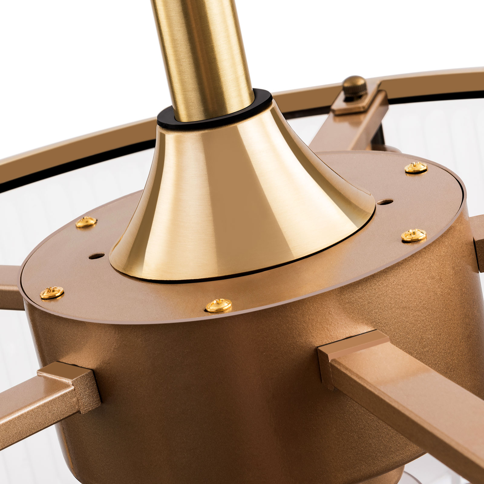 18in Caged Ceiling Fan with Remote Control, 5-Light Gold Industrial Farmhouse Ceiling Light Fixture for Kitchen Island Dining Room 18in Caged Ceiling Fan with Remote Control, 5-Light Gold Industrial Farmhouse Ceiling Light Fixture for Kitchen Island Dining Room