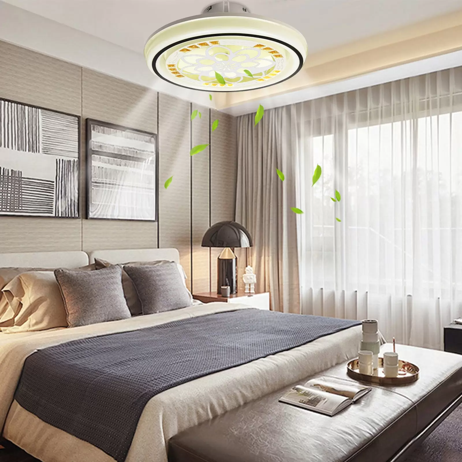 Ceiling Light Remote Control Ceiling Modern LED Living Room Bedroom Fan Lamp Round Bladeless Ceiling Fan Light LED Dimmable Chandelier Lamp Ceiling Light Remote Control Ceiling Modern LED Living Room Bedroom Fan Lamp Round Bladeless Ceiling Fan Light LED Dimmable Chandelier Lamp