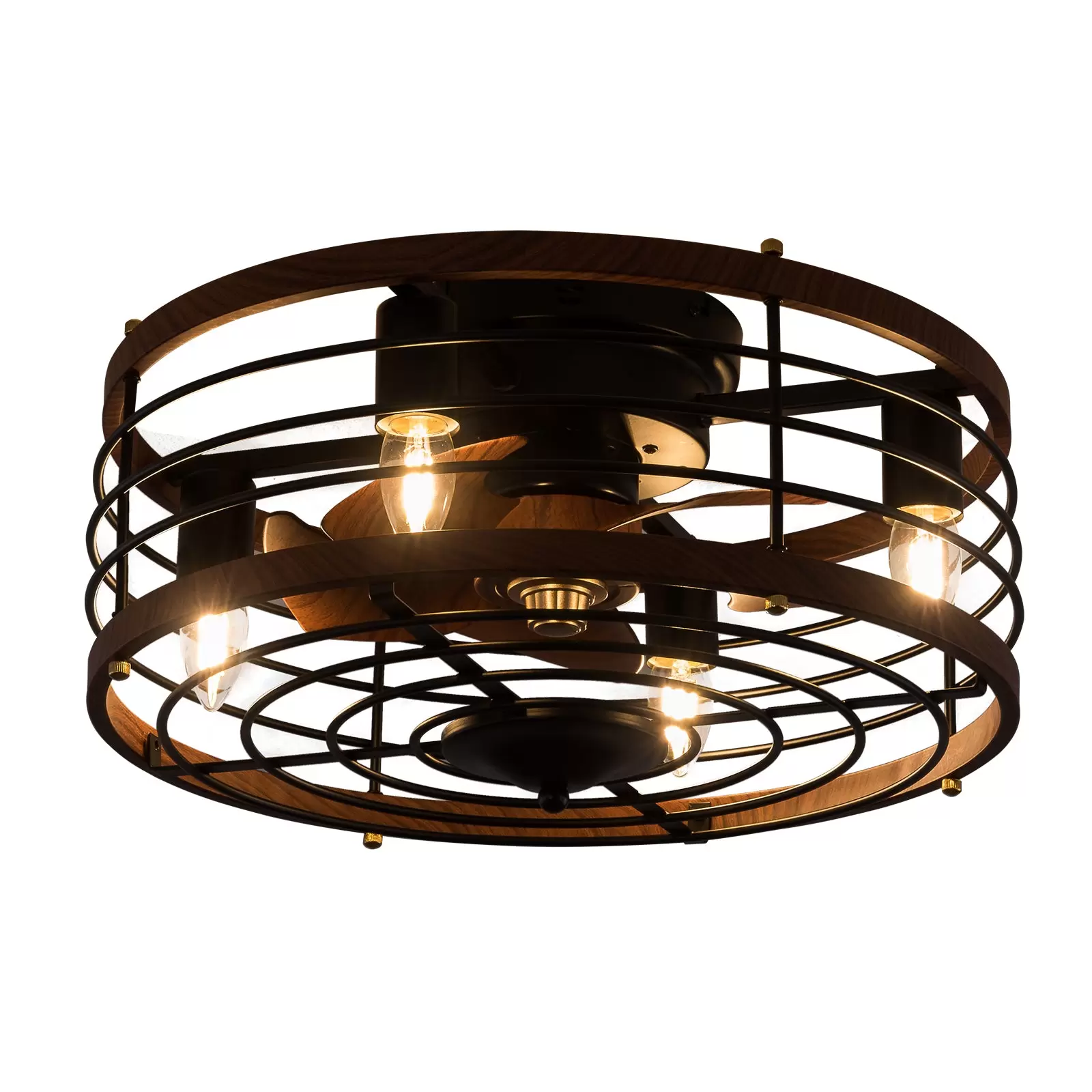 18 inch fan pendant BT263 Ceiling Brown - Without light source