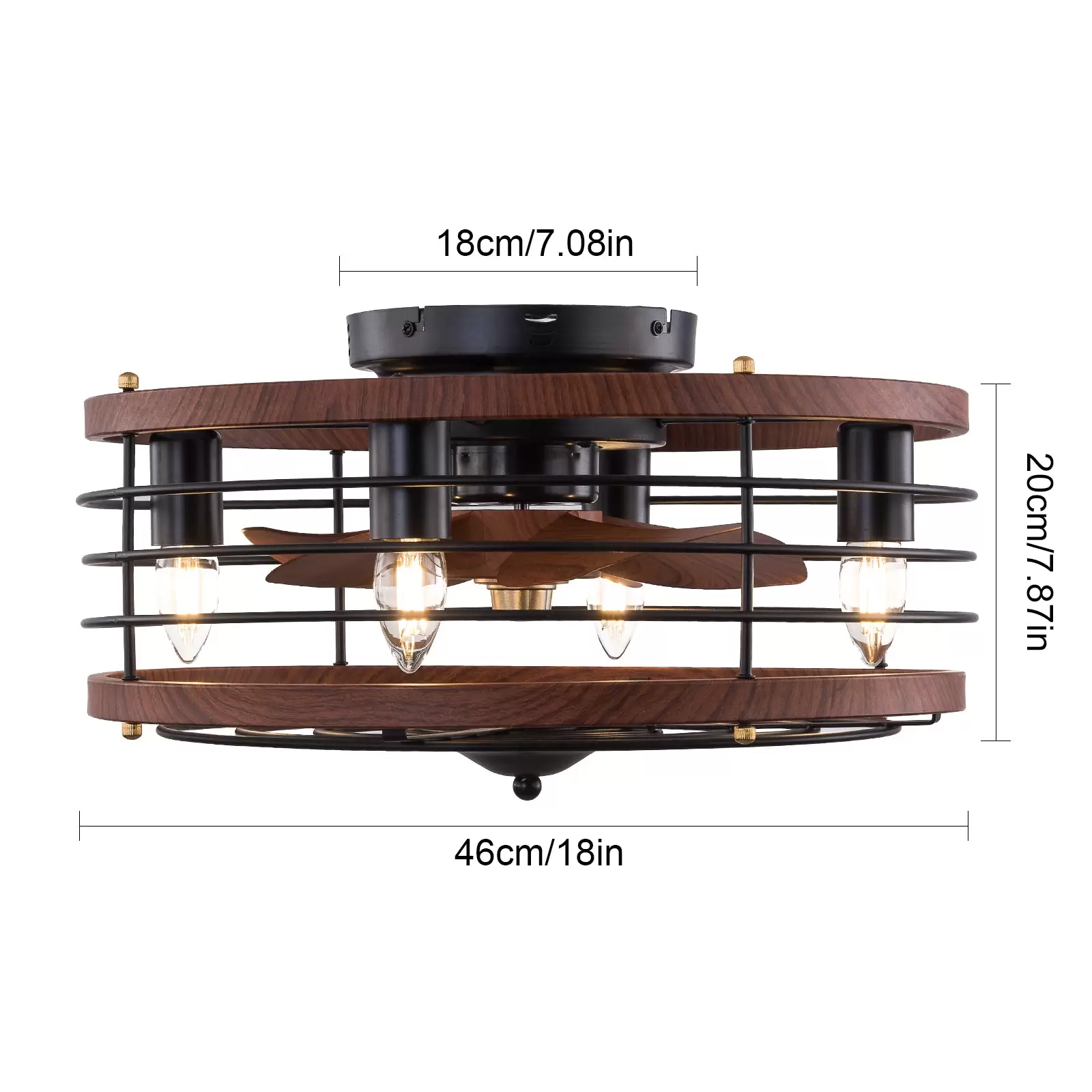 18 inch fan pendant BT263 Ceiling Brown - Without light source 18 inch fan pendant BT263 Ceiling Brown - Without light source