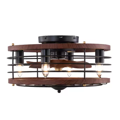 18 inch fan pendant BT263 Ceiling Brown - Without light source