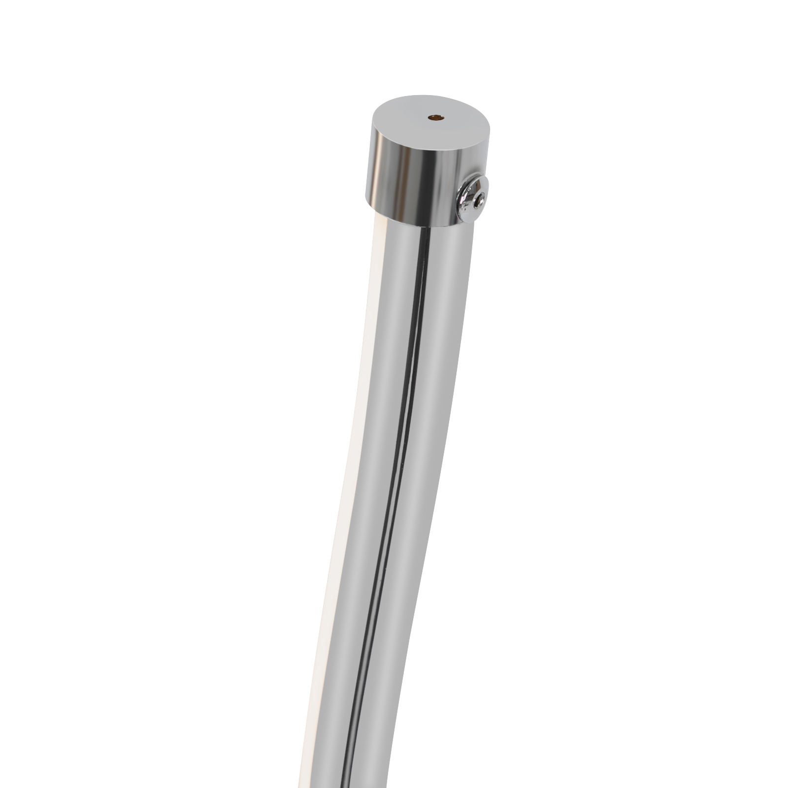 Floor lamp, Spiral lamp, LED floor lamp height 1.3m, silver