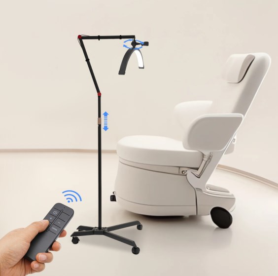 Eyelash extension crescent lamp, beauty lighting, LED floor lamp