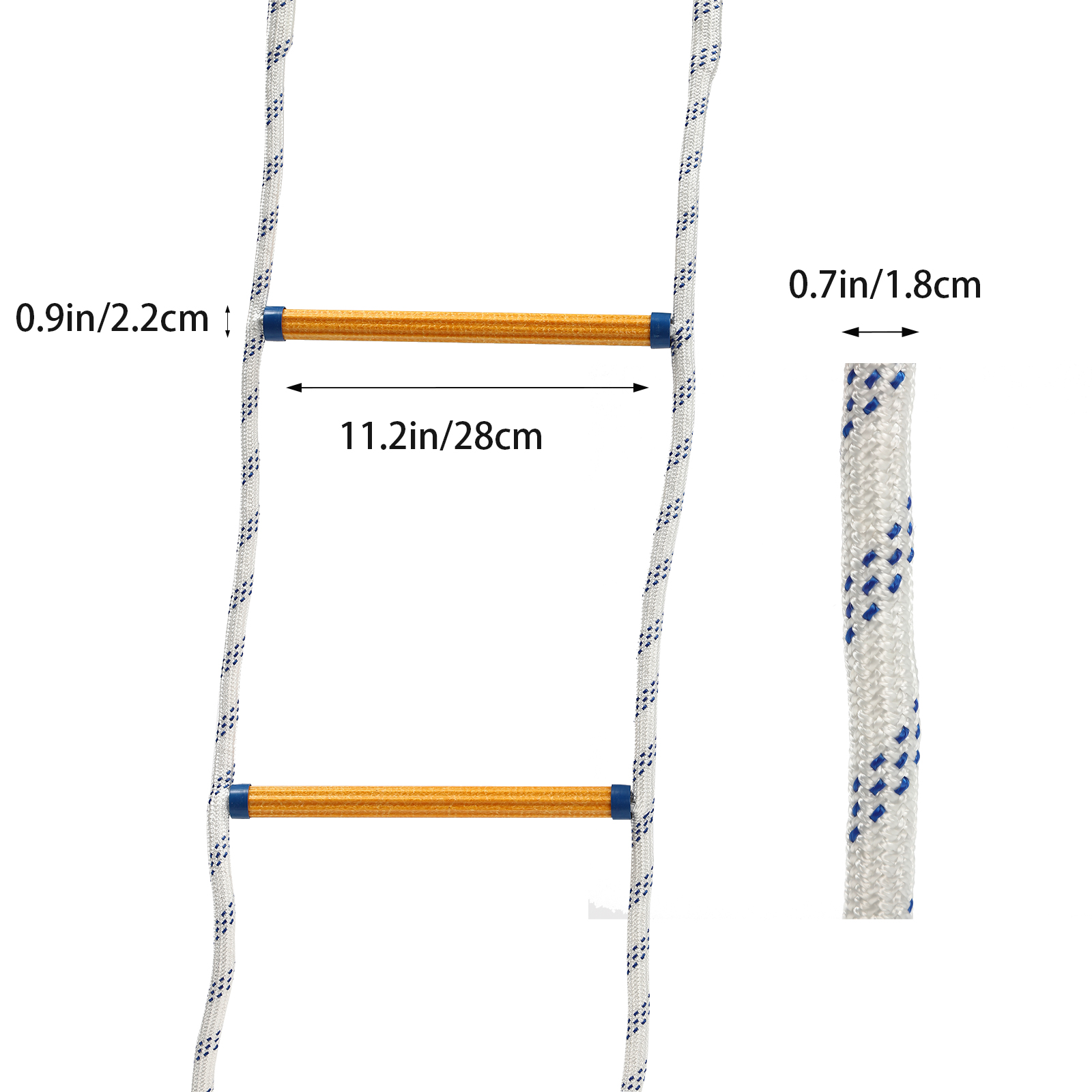19.7FT Rescue Ladder Rope Ladder Multi-Purpose Emergency Ladder Heavy Rescue Rope Ladder for Quick Use in Fire Disaster 19.7FT Rescue Ladder Rope Ladder Multi-Purpose Emergency Ladder Heavy Rescue Rope Ladder for Quick Use in Fire Disaster