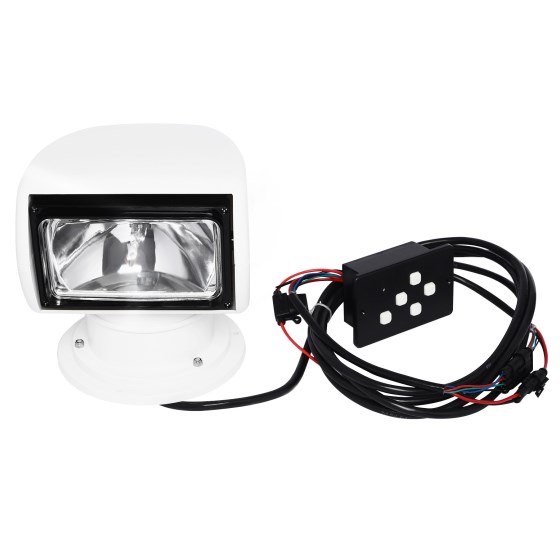 12V100W yacht searchlight, remote control searchlight, marine spotlight, white