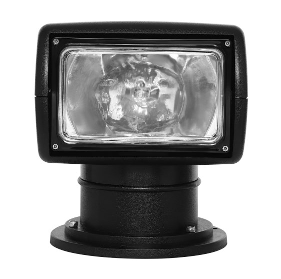 12V100W yacht searchlight, remote control searchlight, marine spotlight, black