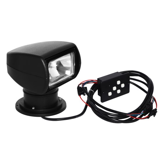 12V100W yacht searchlight, remote control searchlight, marine spotlight, black 12V100W yacht searchlight, remote control searchlight, marine spotlight, black