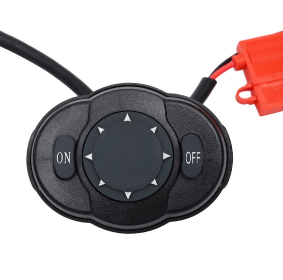 12V100W Marine Searchlight, Marine Remote Control Spotlight, Black