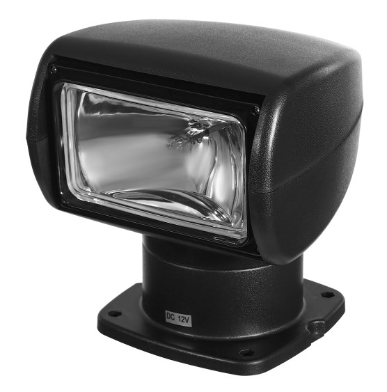 12V100W Marine Searchlight, Marine Remote Control Spotlight, Black