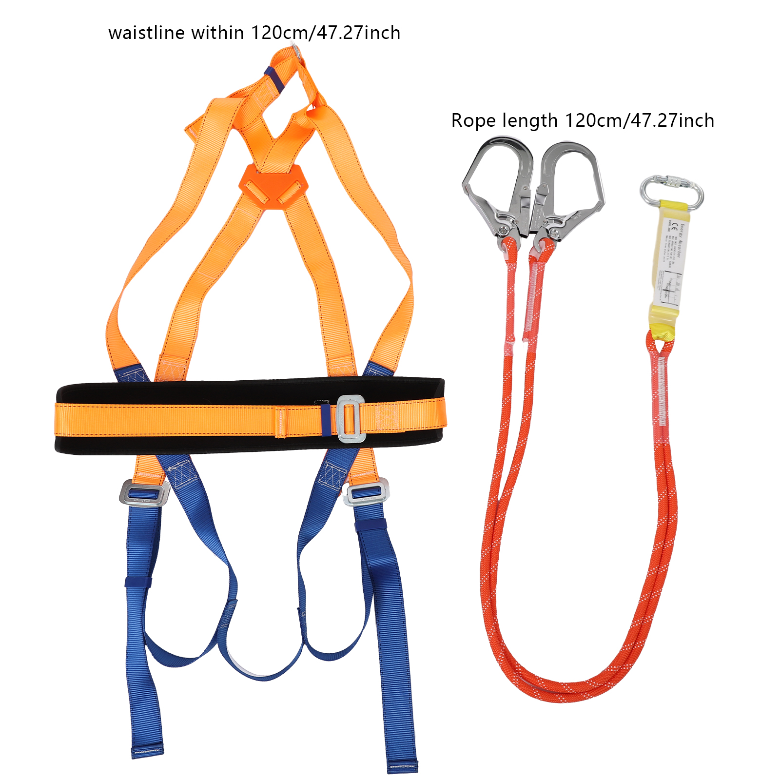 5-Point Full-Body Safety Harness, Fall Protection Harness, Fall Protection Harness with Buffer