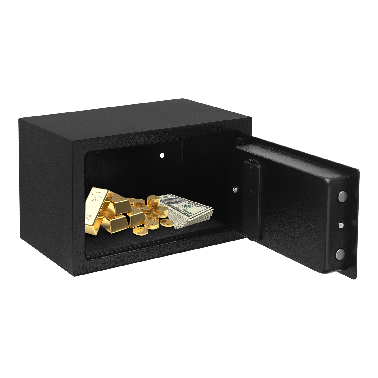 31*20*20cm Safe Box, Safe Deposit Box, Digital Lock Safe Box with Keys for Bedrooms, Living Rooms