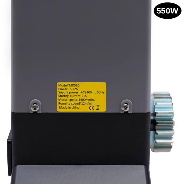 CNCEST 550W Electric Sliding Gate Opener Remote Control 1200 Kg Combination Lock Drive Garage Door Sliding Gate Opener