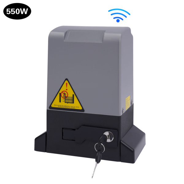 CNCEST 550W Electric Sliding Gate Opener Remote Control 1200 Kg Combination Lock Drive Garage Door Sliding Gate Opener