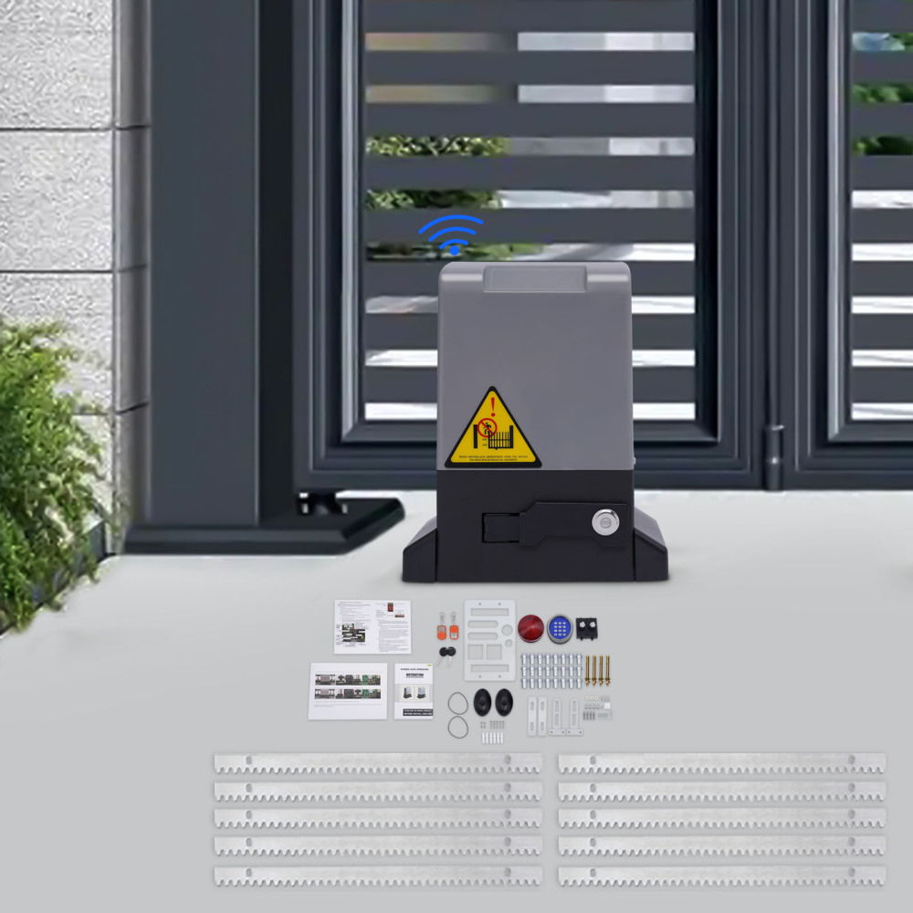 370 W Electric Sliding Gate Opener 800kg Automation Garage Door Sliding Gate Opener Hard Gate 10.8*6.1*12.6 Inch Use It In Hotels Factories