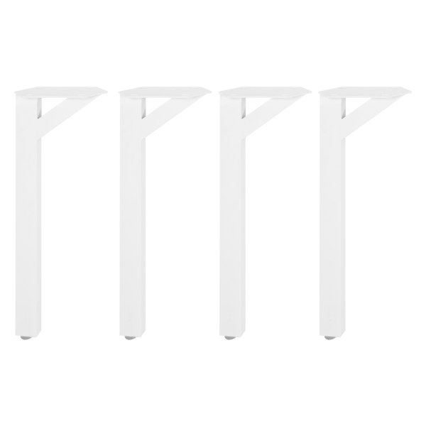 4pcs Y Shape Modern Desk Legs, Table Legs, Metal Table Legs for Coffee Tables - White