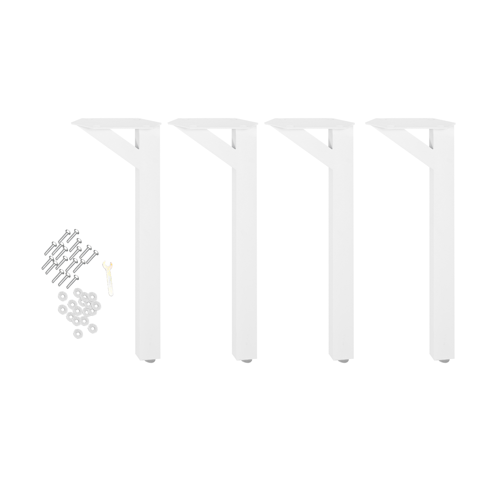 4pcs Y Shape Modern Desk Legs, Table Legs, Metal Table Legs for Coffee Tables - White 4pcs Y Shape Modern Desk Legs, Table Legs, Metal Table Legs for Coffee Tables - White