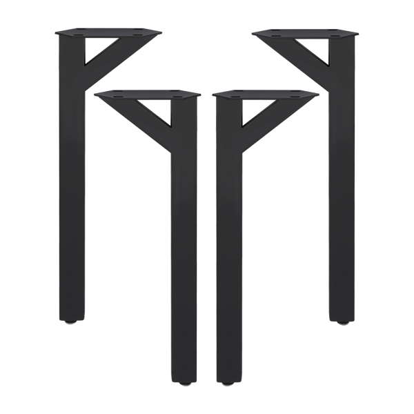 4pcs Y Shape Modern Desk Legs, Table Legs, Metal Table Legs for Coffee Tables - Black