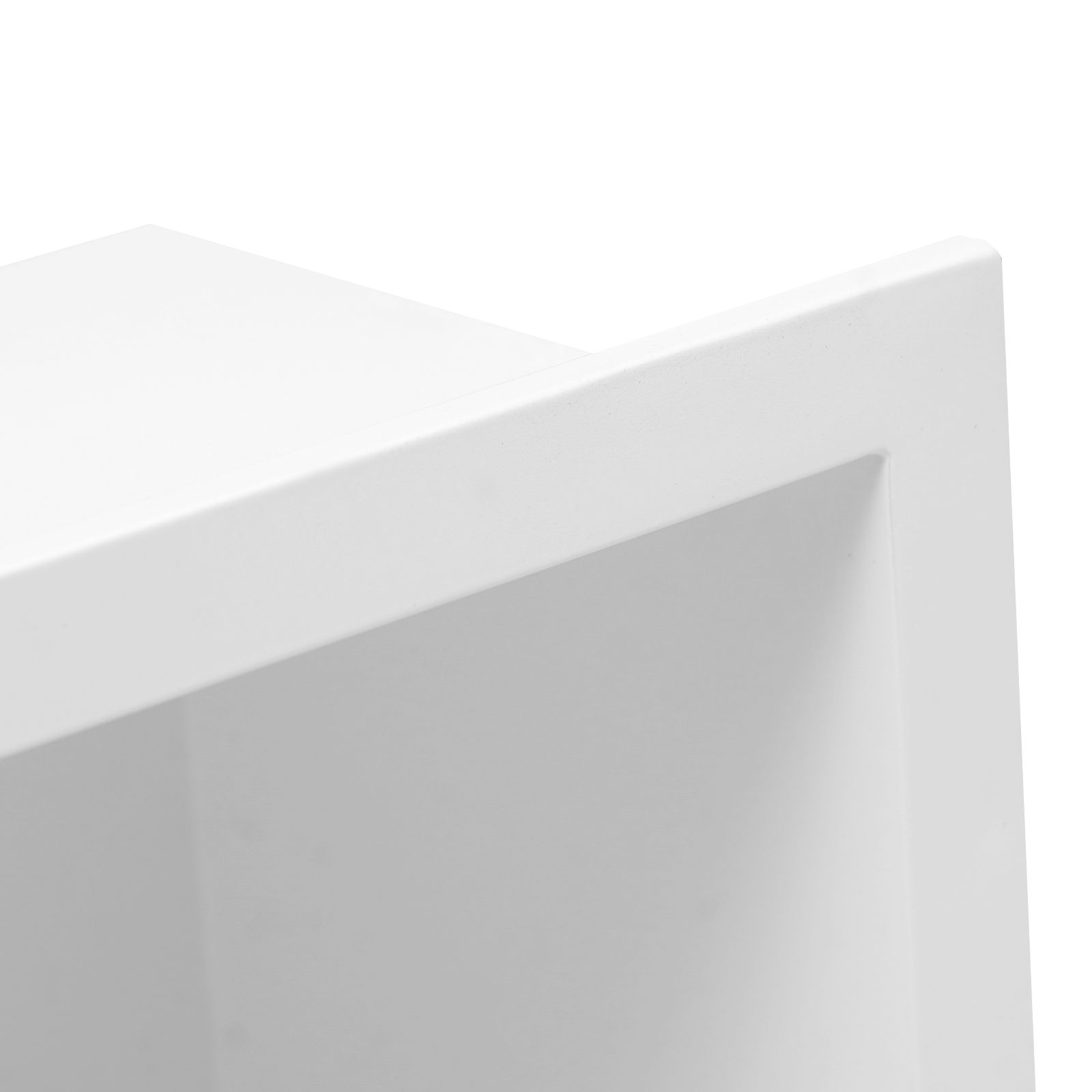 33x33cm stainless steel niche-white