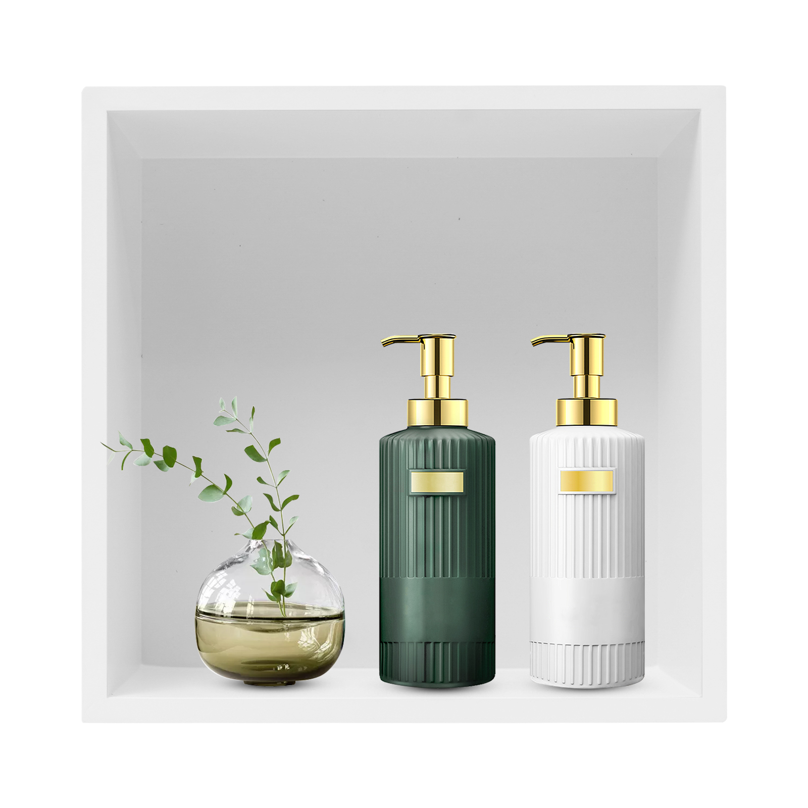 33x33cm stainless steel niche-white 33x33cm stainless steel niche-white