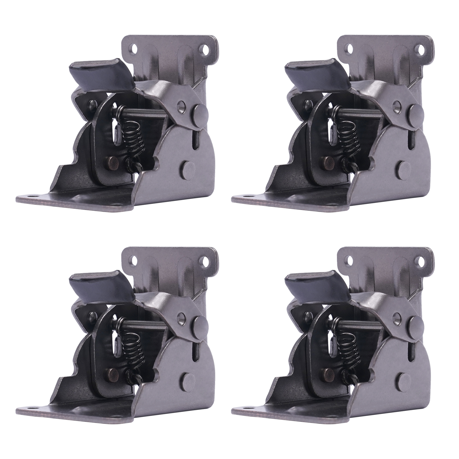 4 Pcs Folding Brakcet 0°-90°, Table Foldable Hinge, Self Lock Extension Support for Table, Workbench, Sleeping Platform