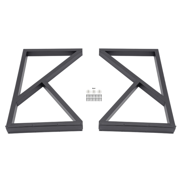 2 x Wrought Iron Table Legs, Max Load 200kg, Black, Suitable for Bedrooms, Hotels and Restaurants 2 x Wrought Iron Table Legs, Max Load 200kg, Black, Suitable for Bedrooms, Hotels and Restaurants