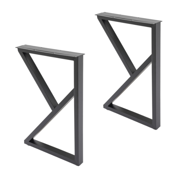 2 x Wrought Iron Table Legs, Max Load 200kg, Black, Suitable for Bedrooms, Hotels and Restaurants 2 x Wrought Iron Table Legs, Max Load 200kg, Black, Suitable for Bedrooms, Hotels and Restaurants