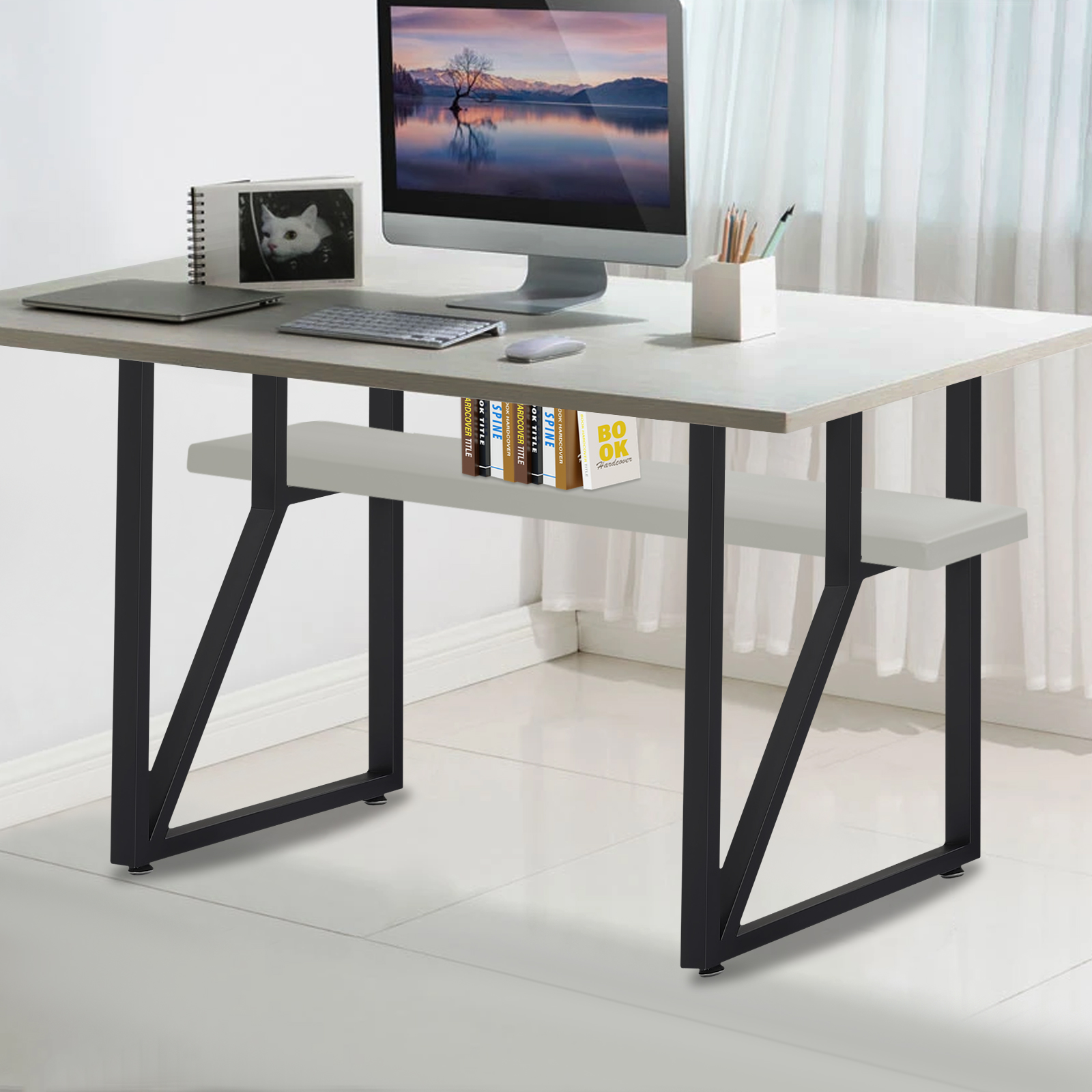 Metal Furniture Legs, Black Furniture Legs, 2 Table Legs