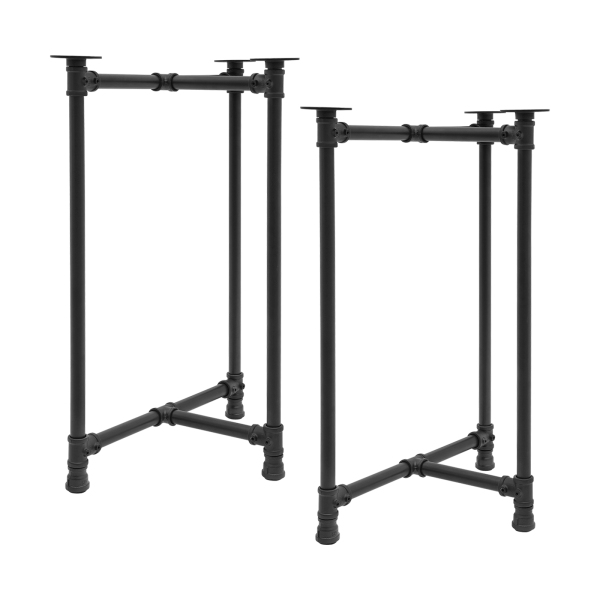 Table Legs Metal Desk Legs 28-inch Table Legs Set of 2 Black 29*55*71cm Suitable for Dining Tables Computer Desks Desks Study Tables
