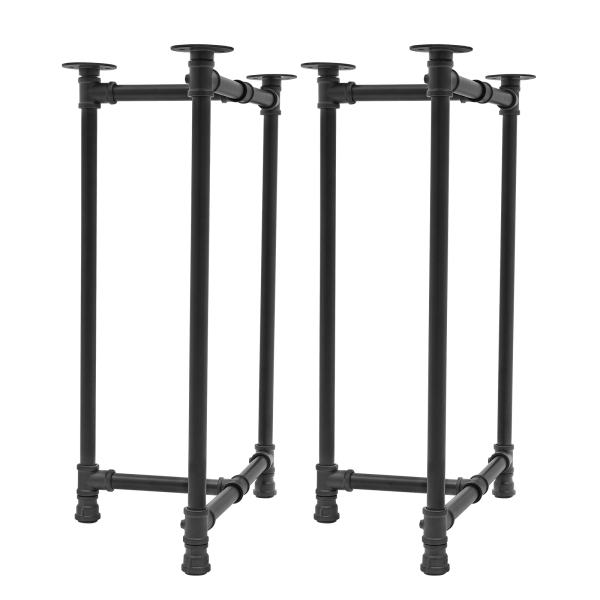 Table Legs Metal Desk Legs 28-inch Table Legs Set of 2 Black 29*55*71cm Suitable for Dining Tables Computer Desks Desks Study Tables