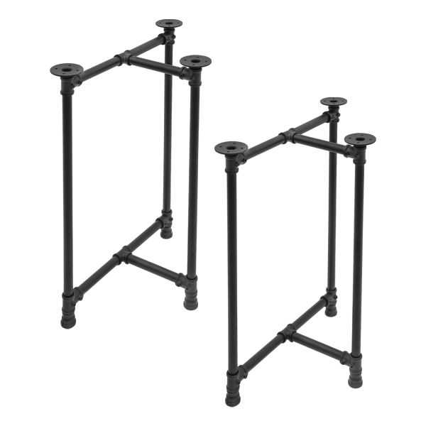 Table Legs Metal Desk Legs 28-inch Table Legs Set of 2 Black 29*55*71cm Suitable for Dining Tables Computer Desks Desks Study Tables