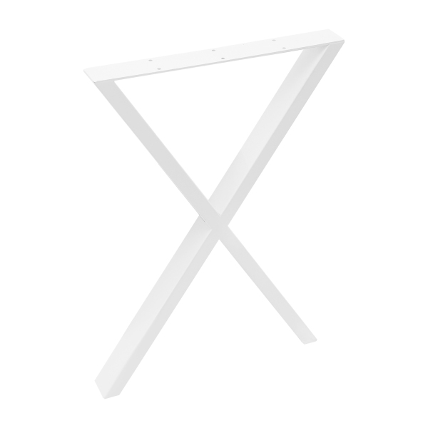 Table Legs, 2PCS Table Legs, X-Shaped Table Legs for Bedrooms, Living Rooms, Balconies, Hotels, Restaurants, Bars - White