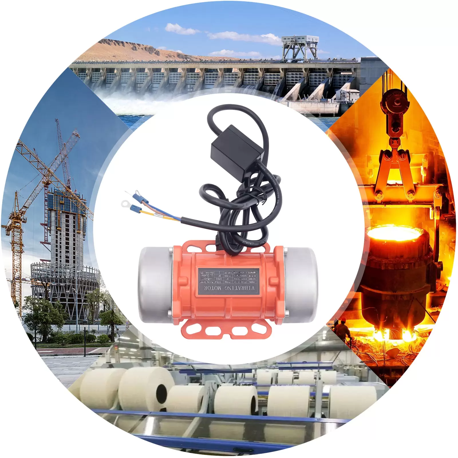100W 220V 50Hz Aluminum Alloy Vibration Motor Mining Metallurgy Coal 100W 220V 50Hz Aluminum Alloy Vibration Motor Mining Metallurgy Coal