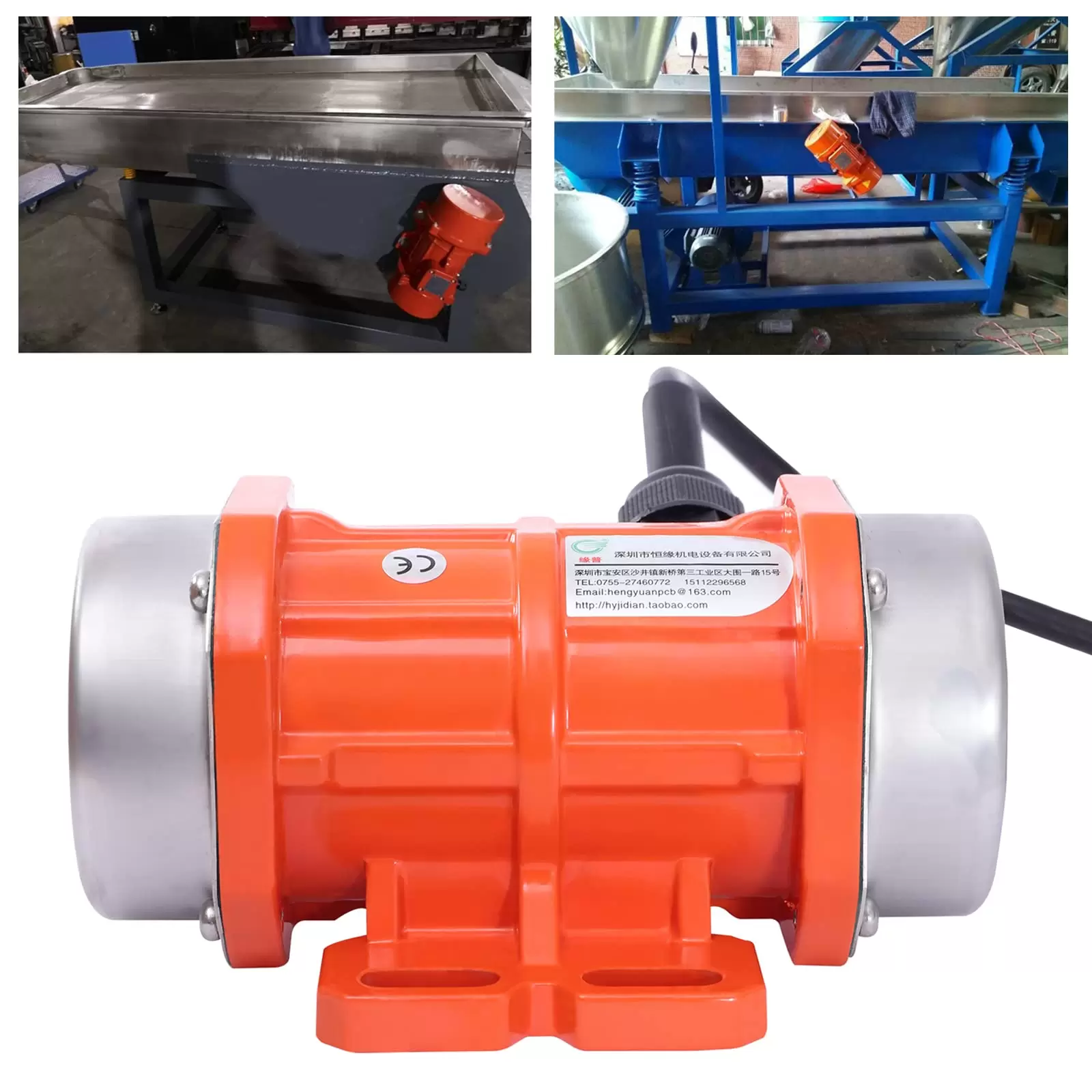 Single-Phase AC Electric Vibration Motor 3000rpm Asynchronous Vibration Motor IP65 Waterproof Concrete Vibrator Cable (40W) Single-Phase AC Electric Vibration Motor 3000rpm Asynchronous Vibration Motor IP65 Waterproof Concrete Vibrator Cable (40W)