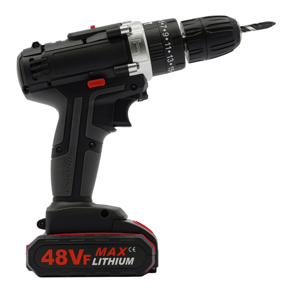 21V Cordless Screwdriver Set Cordless Drill Driver Cordless Drill with 2 Batteries LED Light 1450 rpm