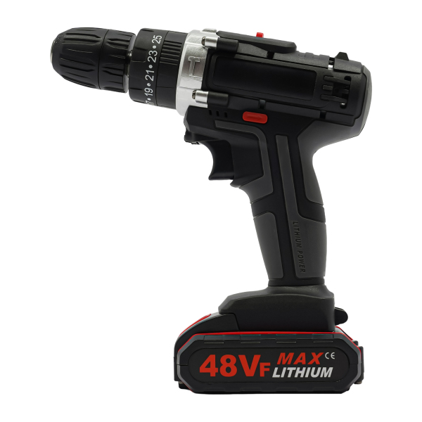 21V Cordless Screwdriver Set Cordless Drill Driver Cordless Drill with 2 Batteries LED Light 1450 rpm