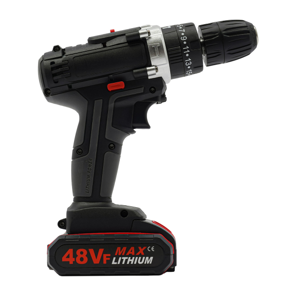 21V Cordless Screwdriver Set Cordless Drill Driver Cordless Drill with 2 Batteries LED Light 1450 rpm