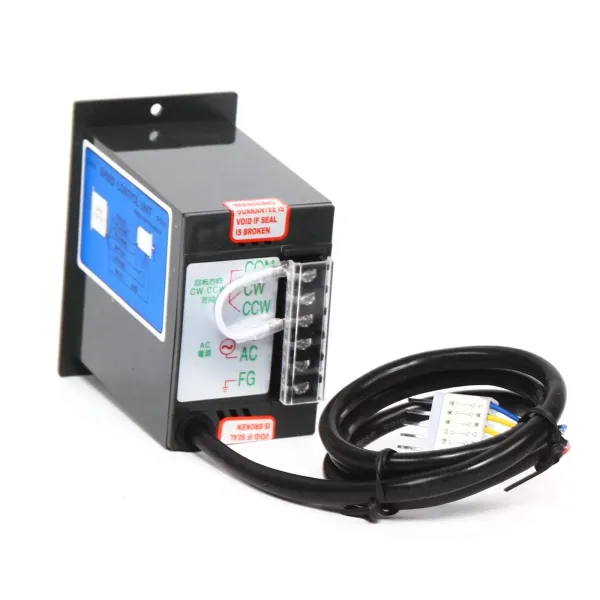AC 220V Electric Gear Motor 40W Single-Phase Asynchronous Gear Motor with Speed Controller (15K), 9 RPM